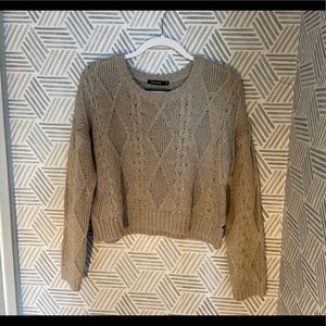 Obey Tan Sweater Size Medium